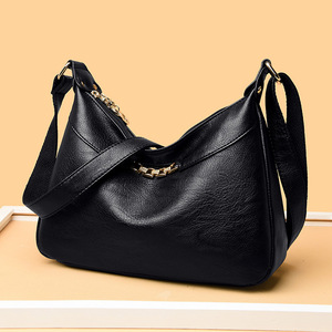 New Fashion Crossbody <b>Bag</b> Large Capacity Shoulder <b>Bag</b> Soft PU Leather Women's Handbag Designer Senior Luxury Crossbody <b>Bag</b> - Product Image 1