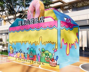 Camion di cibo per esterni commerciale personalizzato per il Design urbano Snack Mobile negozio di dolci su misura Visual Merchandising - Product Image 4
