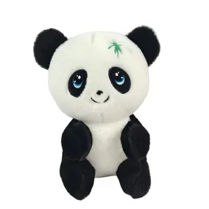 बच्चों के उपहार के लिए प्यारा और नरम पांडा आलीशान भरवां खिलौना 23 सेमी बैठा हुआ लाल पांडा