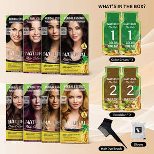 Crema Colorante per <span class=keywords><strong>Capelli</strong></span> Dorata Naturale Permanente all'Ingrosso 120ml per Donne, Crema Colorante Multicolore per Salone, Fornitura OEM di Colorazione per <span class=keywords><strong>Capelli</strong></span> - Product Image 2