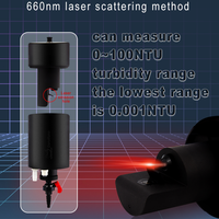 Sonde de turbidité laser en ligne 0-100 NTU RS485 MODBUS RTU numérique avec écran d'affichage de commande