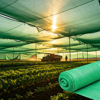 Rechthoekig, zwaar, HDPE warp-geweven, UV-gestabiliseerd landbouwschaduwnet op maat, met aangepaste dikte voor groentekassen