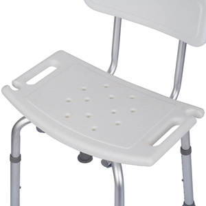 Qinda Shower <b>Stool</b> With Backrest <b>Adjustable</b> <b>Height</b> Bathroom Safety Equipment For Elderly And Pregnant Women - Product Image 3