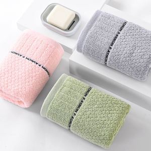 Thickened Embroidered Pure Cotton <b>Quick</b>-<b>Drying</b> Woven Household Gift <b>Towel</b>, Solid Color, Soft and Absorbent, Plain Design - Product Image 2