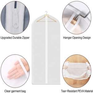 Vente en gros de <span class=keywords><strong>housse</strong></span> de vêtement transparente sac de costume haute capacité sacs de vêtements suspendus transparents - Product Image 3