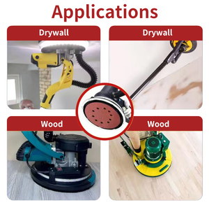 ODM OEM Mittelharte Schleifscheibe mit Klettverschluss 5 Zoll 8-Loch Schleifpapier zum Polieren von Holz, Spachtelmasse, Metall, Bodenbelägen, Möbeln, Wänden und Autos - Product Image 2