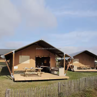 Tentes Safari en Toile de Luxe 4x6m, Imperméables, Quatre Saisons, Protection UV50+, pour Glamping, Hôtels et Séjours à Domicile – Vente en Gros Usine, Personnalisables
