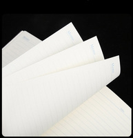 Carnet en cuir A5 personnalisé avec logo, nouveau design simple, couverture souple avec bande élastique imprimée sur le côté, pour affaires, journal intime