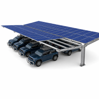 Système de montage solaire modulaire, structure solaire imperméable pour abri de voiture, pour le stationnement de voitures résidentiel et commercial, abris de voiture solaires