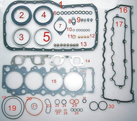 En Stock: Juego de Juntas de Culata GYA para Camión ISUZU NPR300 4.3, Motor 4HF1 4HG1 4HG1T, OEM 8-97262-940-1, 1 Año de Garantía