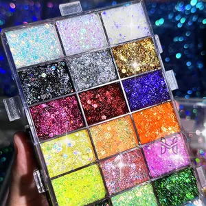 Sombra de gel para maquiagem com alto pigmento, sombra de olhos em glitter, 24 cores, paleta de maquiagem e cabelo, sombra de olhos molhada