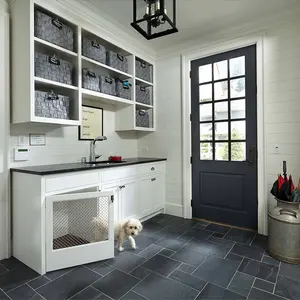 Factory Customizable Black Slate Flooring Tile Slate Floor Tiles With Cheap Price For Living Room