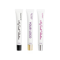 Tubes de brillant à lèvres en gros 30ml 15ml 10ml, tubes souples blancs pour brillant à lèvres, baume à lèvres, crème pour les yeux, huile essentielle, avec logo personnalisé