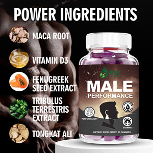 Gomitas de Rendimiento Masculino de Marca Privada, Máxima Potencia, Extracto de Raíz de Maca, Ashwagandha, Saw Palmetto, 60 Gomitas Masticables - Product Image 5
