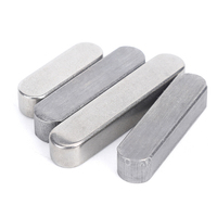 Clé conique en acier inoxydable SS SUS 304 316 316L A2 A4 70 80 Type A parallèle Woodruff Gib Head avec crochet DIN6885B DIN6888 DIN6885A