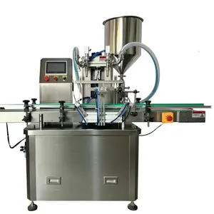 Kleine Honingvulmachine Automatische 50-250G Pindakaas Vulmachine Met Mengsel En Hopper Voor Honing