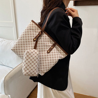 Sac fourre-tout de luxe Queenshow pour femmes en cuir PU avec doublure en polyester, deux anses et fermeture éclair