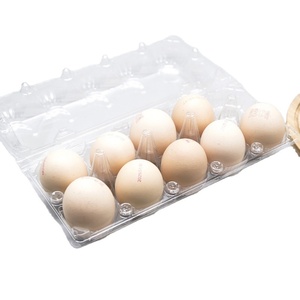 Wholesale 12 Hole <b>Eco</b>-friendly Convenient Buckle Sturdy Stackable CPET Clamshell Blister Trays for <b>Eggs</b> - Product Image 3