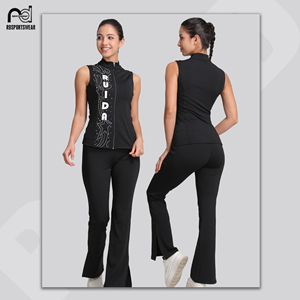 Conjunto de Calentamiento Personalizado con Sublimación para Porristas, Traje de Entrenamiento Cómodo para Mujer, Chaqueta y Pantalones de Porristas para Niñas - Product Image 3