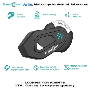 Intercom pour <span class=keywords><strong>casque</strong></span> <span class=keywords><strong>de</strong></span> moto FreedConn <span class=keywords><strong>TMAX</strong></span> S Pro Full Duplex pour groupe <span class=keywords><strong>de</strong></span> 6 personnes, portée <span class=keywords><strong>de</strong></span> 1000 m, garantie d'un an - Product Image 3