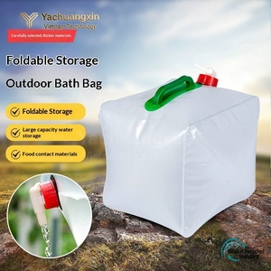 Foldable Outdoor Water Storage <b>Bag</b> Large Capacity Collapsible Plastic Hydration Bladder for Camping Hiking - Product Image 3