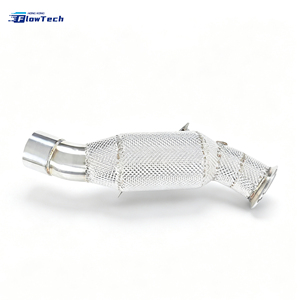 Tubo de escape de alto flujo y rendimiento para BMW 535i F10 X5 F15 X6 F16 N55 3.0T, de acero inoxidable 304, con filtro de 200 celdas, compatible con Euro 5. - Product Image 4