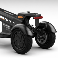 Trottinette électrique à 3 roues Hikerboy Dura Pro Brushless en alliage d'aluminium, capacité de charge de 150 kg, étanche, pour la sécurité et les patrouilles