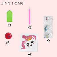 Kits de peinture au diamant personnalisés pour enfants, animaux de dessin animé de style américain peints à la main sur des cristaux pour l'art et le plaisir des enfants
