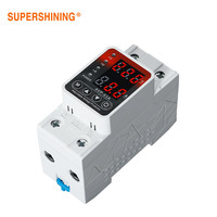 Protecteur de surtension et de sous-tension, protection contre les surcharges, protection contre les surintensités, 40A 63A, protecteur monophasé pour usage domestique