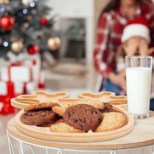 Assiette à nourriture pour enfants en forme de cerf en bambou, plateau à collation pour les repas des enfants - Product Image 3