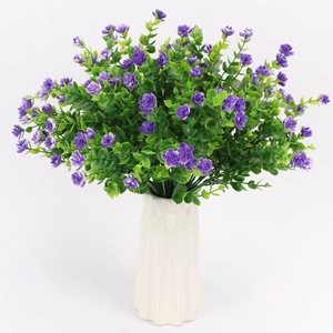 Flor Artificial de Eucalipto Rosa Tainen de 35 cm, Amarilla, de Plástico, para Decoración de Bodas y Hogar - Product Image 2
