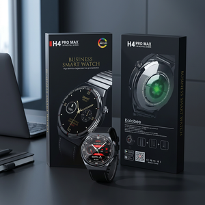 Reloj Inteligente H4 Pro Max para Negocios, Pantalla AMOLED, 3 Correas, Regalo para Hombre, NFC, Reloj Inteligente Redondo con Monitor de Ritmo Cardíaco - Product Image 3