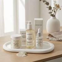 SHENGYUAN Ensemble Huile Nettoyante, Tonique, Tampons et Sérum BHA Heartleaf Affinant les Pores – Routine de Soins Fermentés pour une Peau Effet Verre