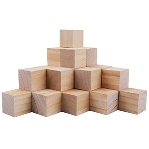 บล็อกไม้ขนาด 2x2x2 นิ้ว ของเล่นเสริมพัฒนาการสำหรับเด็กอายุ 2 ถึง 4 ปี วัสดุงานฝีมือสำหรับเด็กทั้งชายและหญิง - Product Image 5