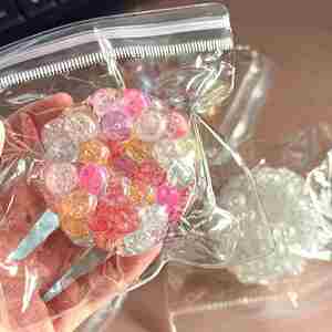 Nuevo Juguete Antiestrés de la Serie Crunchy Ball de 6 cm, TPR, para Apretar, Regalo para Niños y Adultos, con Cuentas de Hielo de Viena para un Estado de Ánimo Feliz - Product Image 2