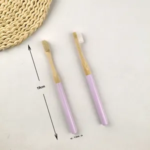 New Eco Friendly Biodegradable Bamboo Toothbrush Water Resistant/Plastic Free Round Handle/Medium Hard Bristles Bamboo