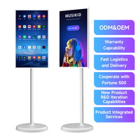Tablette PC intelligente mobile Android 12 de 21,5 pouces, téléviseur portable avec batterie, écran tactile portable, téléviseur mobile qui m'accompagne