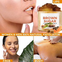 Gommage au sucre brun papaye, exfoliant naturel pour le corps, dissolvant de Cellulite, gommage de Pigmentation corporelle pour l'exfoliation