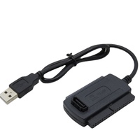 Adaptador Universal de 2.5"/3.5" Pulgadas IDE SATA a USB 3.0 para Disco Duro Externo HDD/SSD, con Cubierta de PVC y Cobre, Kit de Conversión y Recuperación