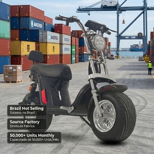 Moto électrique Citycoco 2000W sur mesure pour le marché brésilien, batterie lithium LiFePO4, scooter électrique haute vitesse avec clé à distance - Product Image 6
