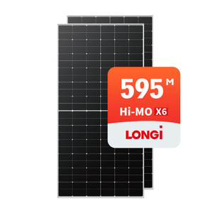 Panneaux solaires monocristallins haute efficacité Longi Hi-MO X6 Scientist LR5-72HTH 590W 595W 600W Module solaire photovoltaïque - Product Image 1