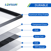 Panneaux solaires couleur luxe, 210MM, 132 W, 665 W, 665 W, pour camping