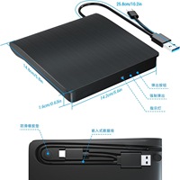 Alta velocidad de lectura y escritura 3D blueray reproductor de dvd escritor externo bluray quemador pc 4K blu ray drive blu ray disco quemador