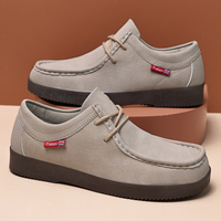 Meilleures ventes : Bottes pour hommes rétro en cuir et daim à boucle monk avec soutien de la voûte plantaire, de haute qualité, style mocassin, pour été et hiver, vente en gros à bas prix