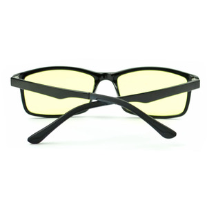 Lunettes de vue unisexes à monture intégrale avec verres jaunes, protection UV400, anti-lumière bleue pour jeux sur ordinateur - Product Image 1