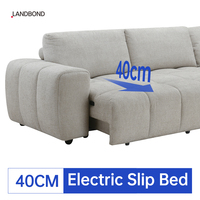 ISO 9001 Zertifiziertes Multifunktionales Elektrisches Stoff-Ecksofa mit Bettfunktion für Apartments und Wohnzimmer mit Ausziehfunktion