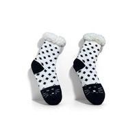 Premium Doppellagige Tiermuster-Innensocken für Mädchen