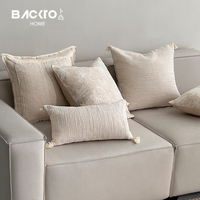 2024 nouveau coton lin Jacquard taie d'oreiller marocain Boho glands frange housse de coussin pour salon décor à la maison hôtel fournitures