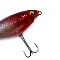 Leurre de pêche flottant LUSHAZER Spin Tail Topwater 80mm 90mm, leurre dur avec hélice rotative pour achigan, brochet, perche, truite