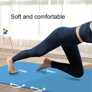 Moda PU TPE kaymaz Yoga Mat kalınlaşmış renkli spor paspaslar toptan özelleştirilmiş